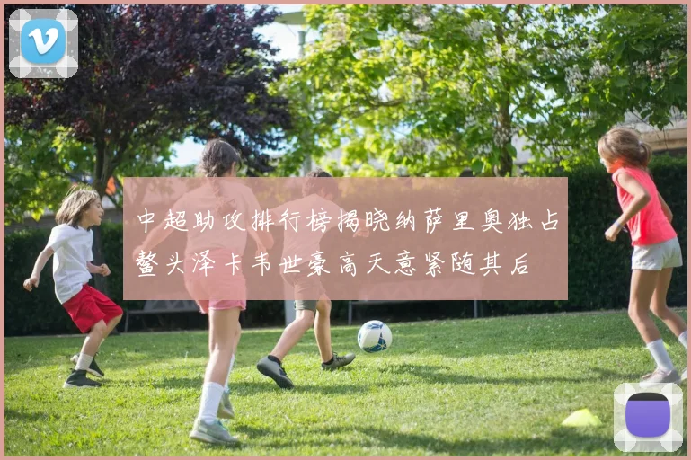 中超助攻排行榜揭晓纳萨里奥独占鳌头泽卡韦世豪高天意紧随其后